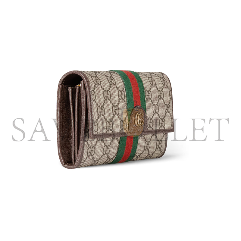 GUCCI OPHIDIA CONTINENTAL WALLET 838485 (19*10*3.5cm)